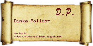 Dinka Polidor névjegykártya